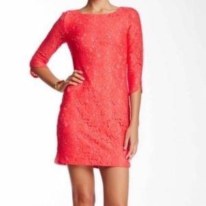 Vince Camuto Dress 3/4 Sleeve Lace Dress, 6